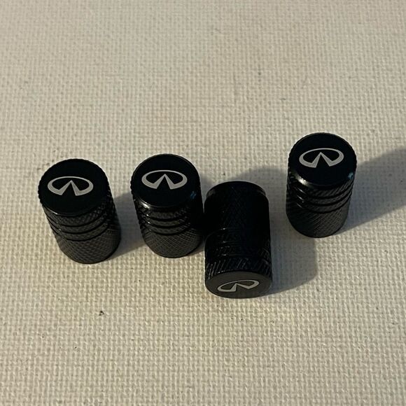 Infinity valve Stem caps in black set of 4 NWT - Picture 3 of 4